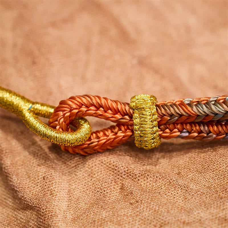 Nimara Ritual Colorful Rope Eight Thread Peace Knot Luck Handmade Bracelet