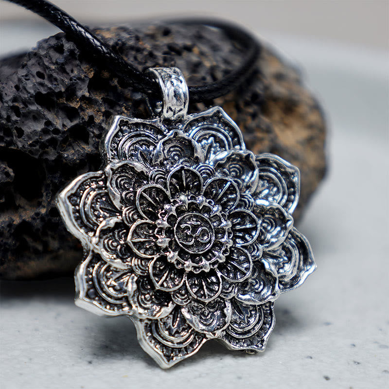 Nimara Ritual Tibetan Lotus Blessing Necklace Pendant