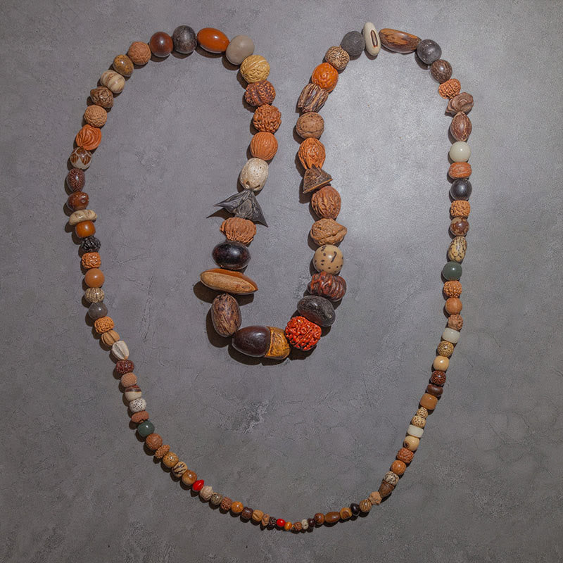 Nimara Ritual 108 Mala Beads Bodhi Seed Luck Wealth Bracelet Wrist Mala