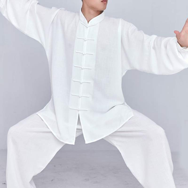 Nimara Ritual Meditation Zen Prayer Spiritual Tai Chi Qigong Practice Unisex Embroidery Clothing Set