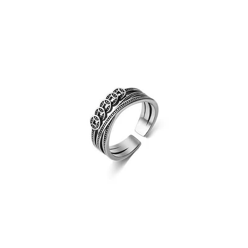Nimara Ritual Copper Coin Wealth Luck Ring