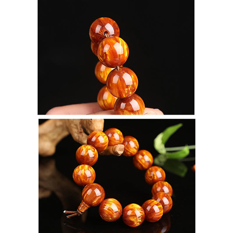 Nimara Ritual Golden Sea Willow Success Positive Bracelet Mala