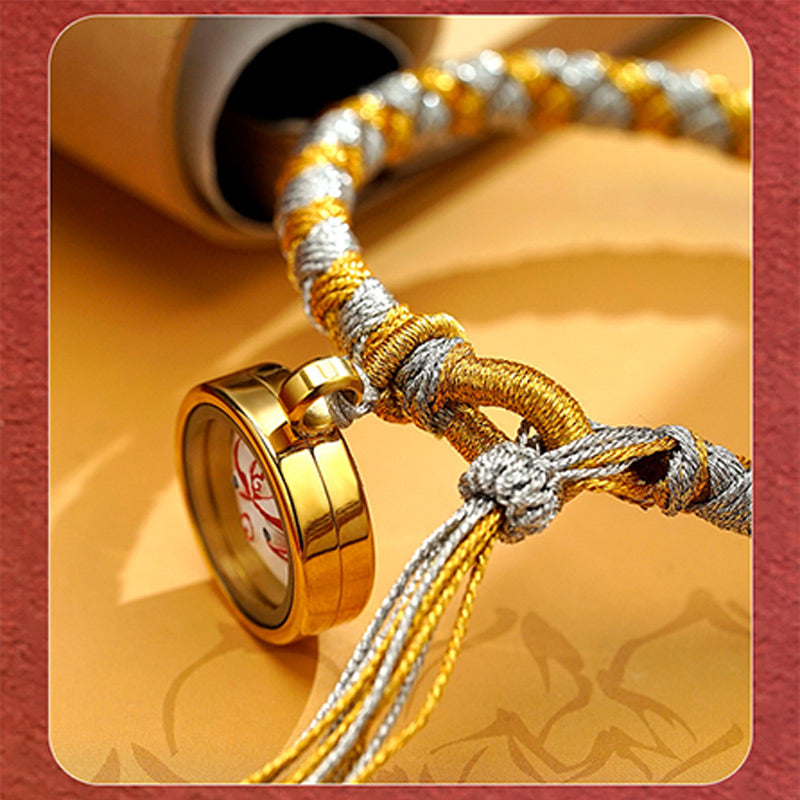 Nimara Ritual Handmade Tibetan Five God Of Wealth Dragon Scale Rope Luck Braid Bracelet