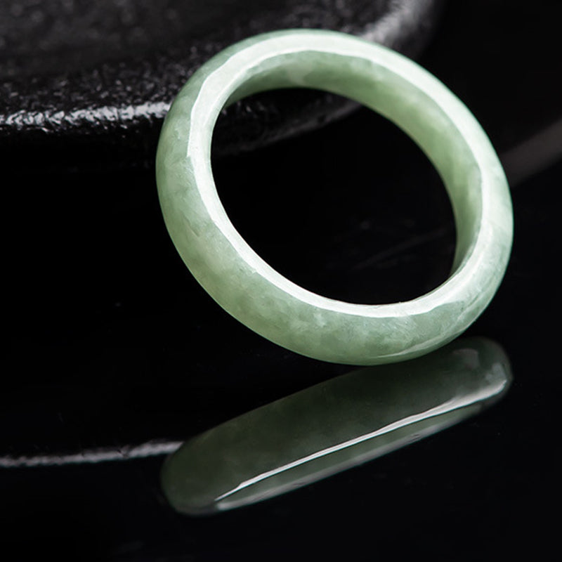 Nimara Ritual Natural Jade Prosperity Abundance Ring