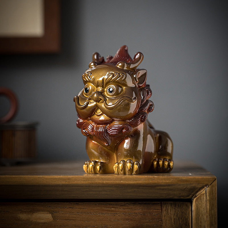 Nimara Ritual Color Changing Small PiXiu Resin Tea Pet Wealth Home Figurine Decoration