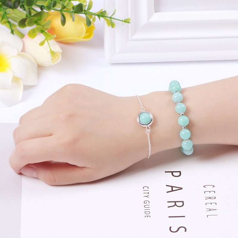 Nimara Ritual Sun Stone Strawberry Quartz Crystal Positive Bracelet