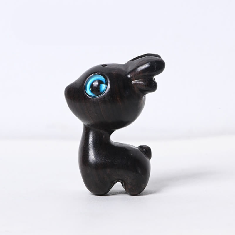 Nimara Ritual Small Leaf Red Sandalwood Ebony Wood Sandalwood Green Sandalwood Lucky Mini Deer Protection Decoration