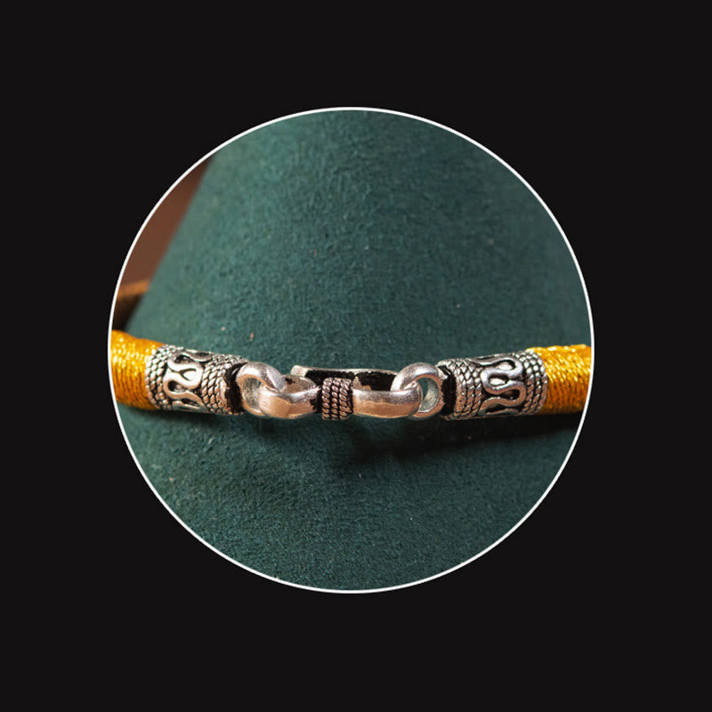 Nimara Ritual Handmade Tibetan Amulet King Kong Knot Luck Protection Braided Bracelet