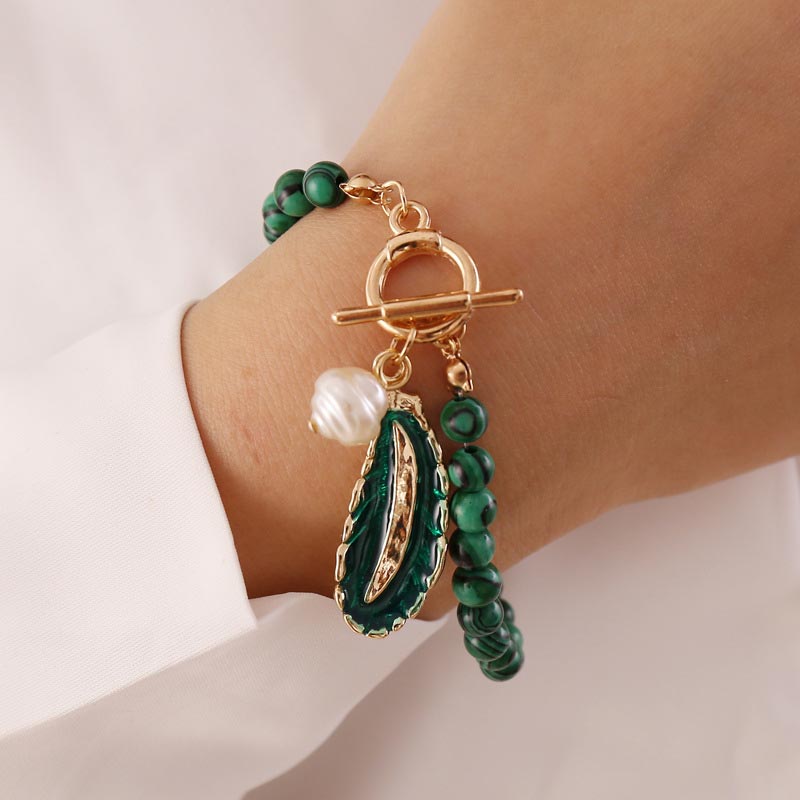 Nimara Ritual Natural Malachite Calm Necklace & Bracelet