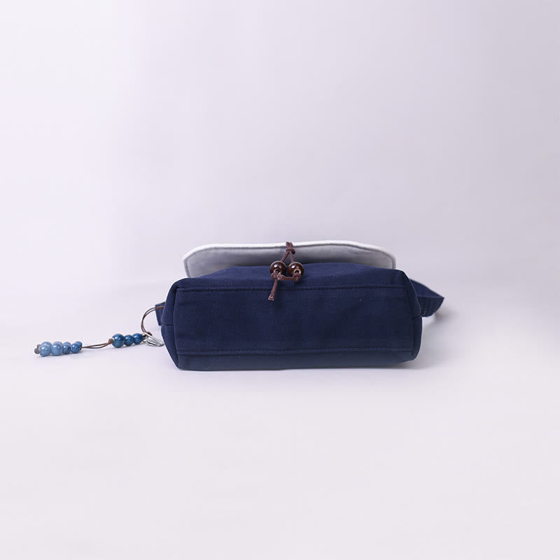 Nimara Ritual Embroidered Camellia Epiphyllum Gardenia Sakura Flowers Crossbody Bag Shoulder Bag Cellphone Bag