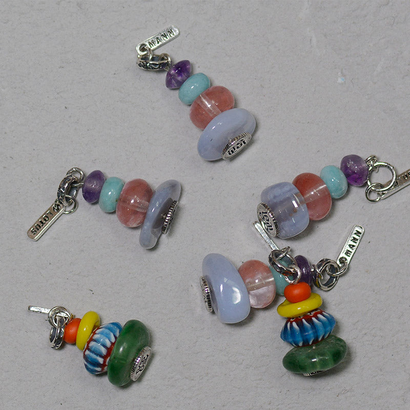 Nimara Ritual Zen Cairn Labradorite Various Crystals Calm Pendant Necklace