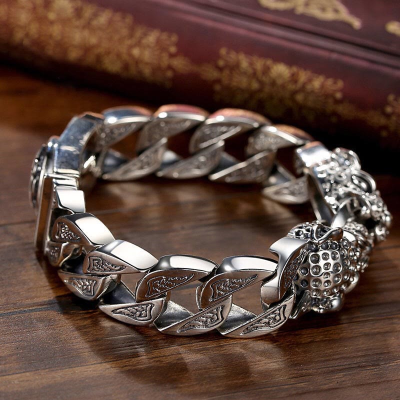 Nimara Ritual Leopard Pattern Healing Balance Chain Bracelet