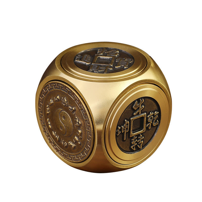 Nimara Ritual Four Beasts Feng Shui Yin Yang Bagua Copper Coin Harmony Rotatable Decoration