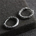 Nimara Ritual Viking Celtic Hoop Titanium Steel Balance Earrings