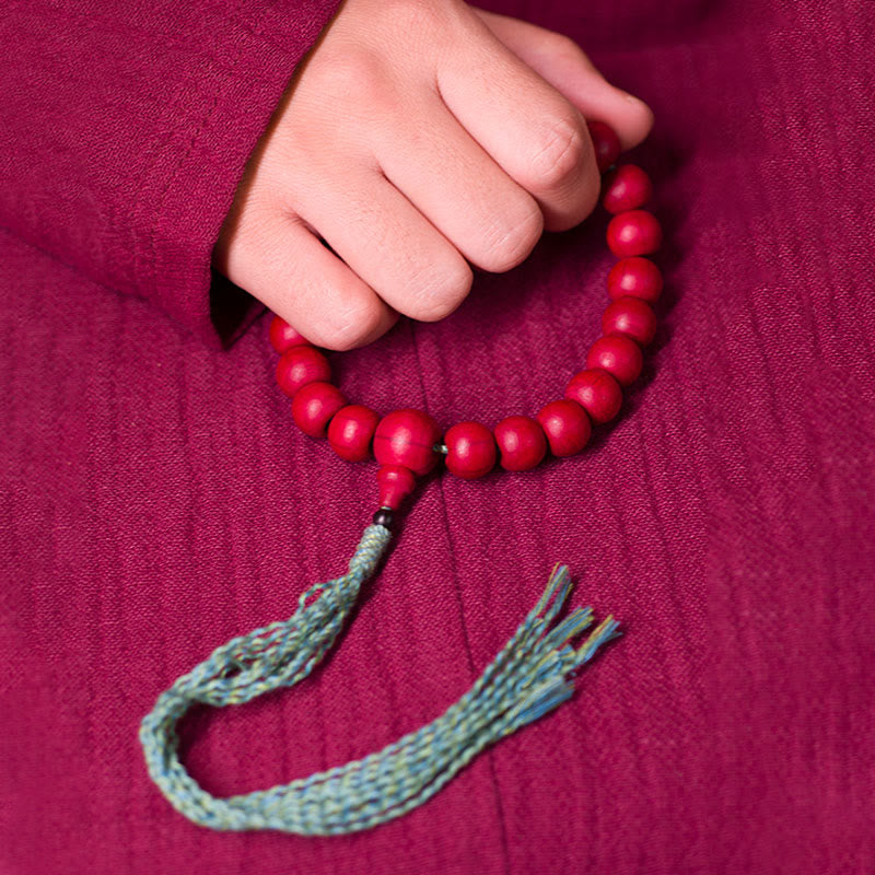 Nimara Ritual Abelia Biflora Wood Warding Off Evil Spirits Wrist Mala