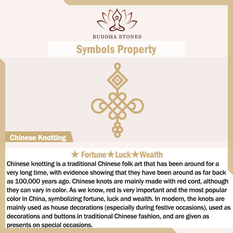 Nimara Ritual Natural Aquamarine Amber Chinese Knotting Charm Peace Bracelet