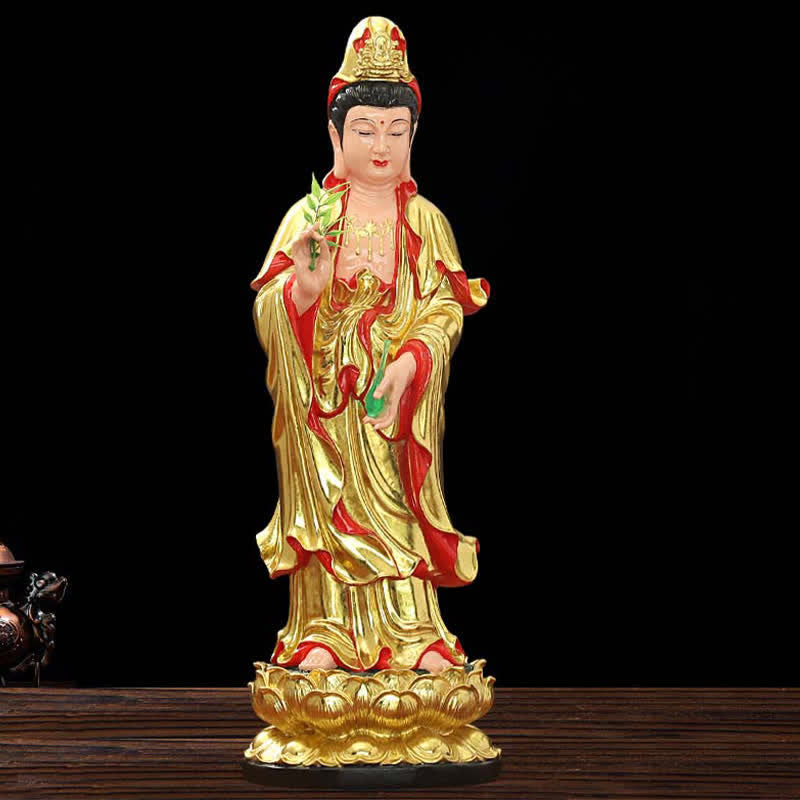 Nimara Ritual Chenrezig Bodhisattva Avalokitesvara Figurine Harmony Resin Statue Home Decoration