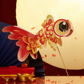 Nimara Ritual DIY Fortune Luck Koi Fish Paper Lantern Lamp Mid-Autumn Festival Child Kids Lantern Decoration