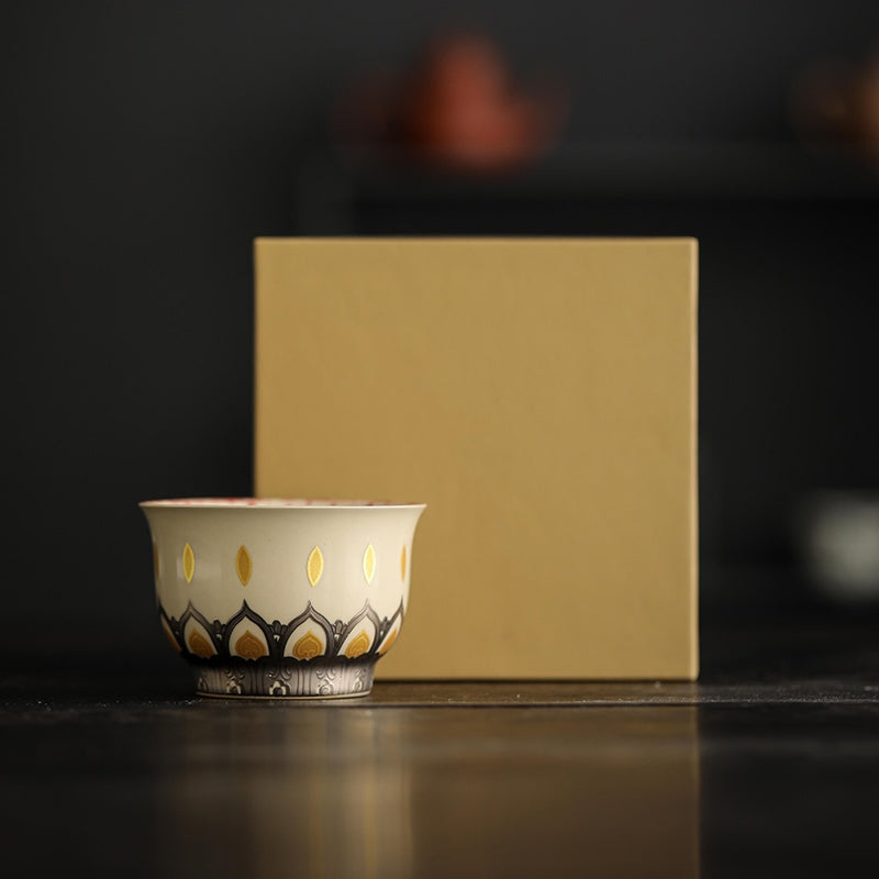 Nimara Ritual Dunhuang Color Thousand Buddhas Teacup Kung Fu Tea Cup 100ml