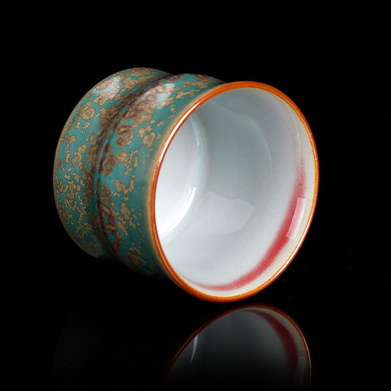 Nimara Ritual Kiln Change Ceramic Bamboo Design Teacup Kung Fu Tea Cup
