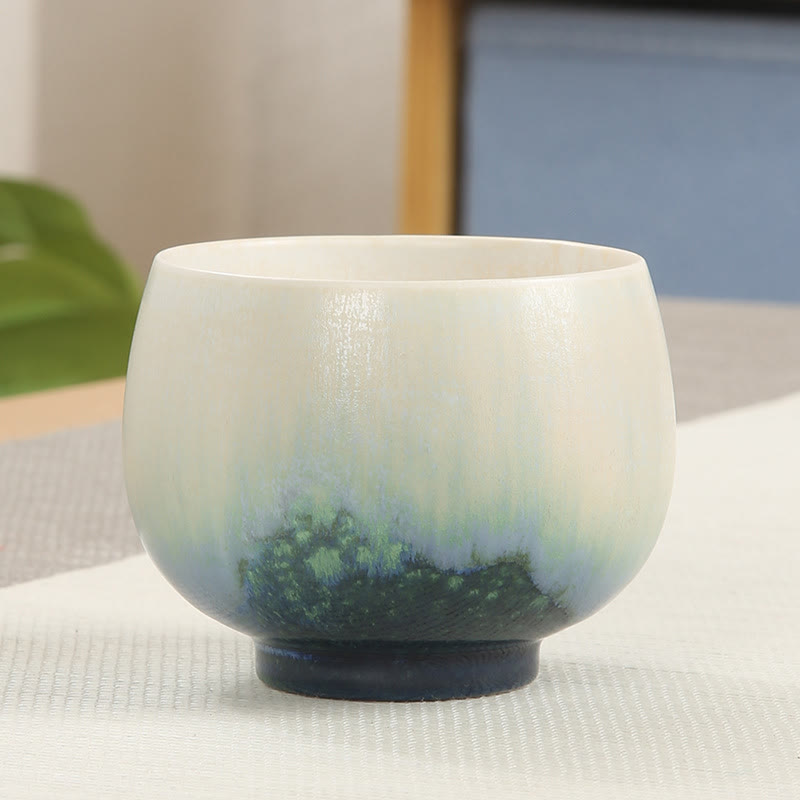 Nimara Ritual Creative Green Ceramic Teacup Kung Fu Tea Cups
