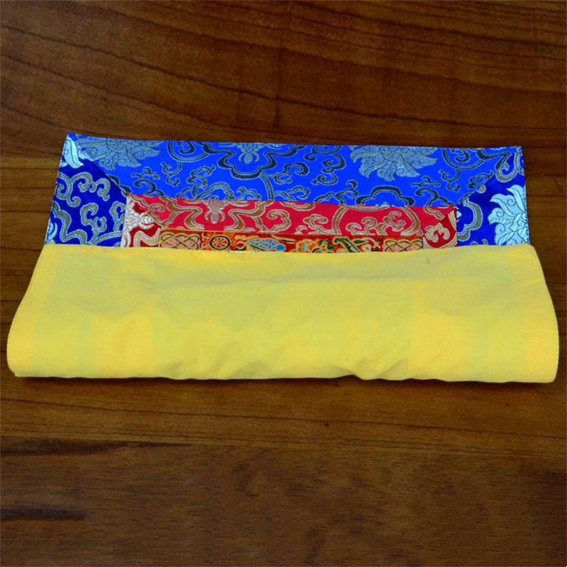Nimara Ritual Prayer Altar Mat Meditation Strength Endless Knot Vajra Man-Bcu Kalachakra Auspicious Symbols