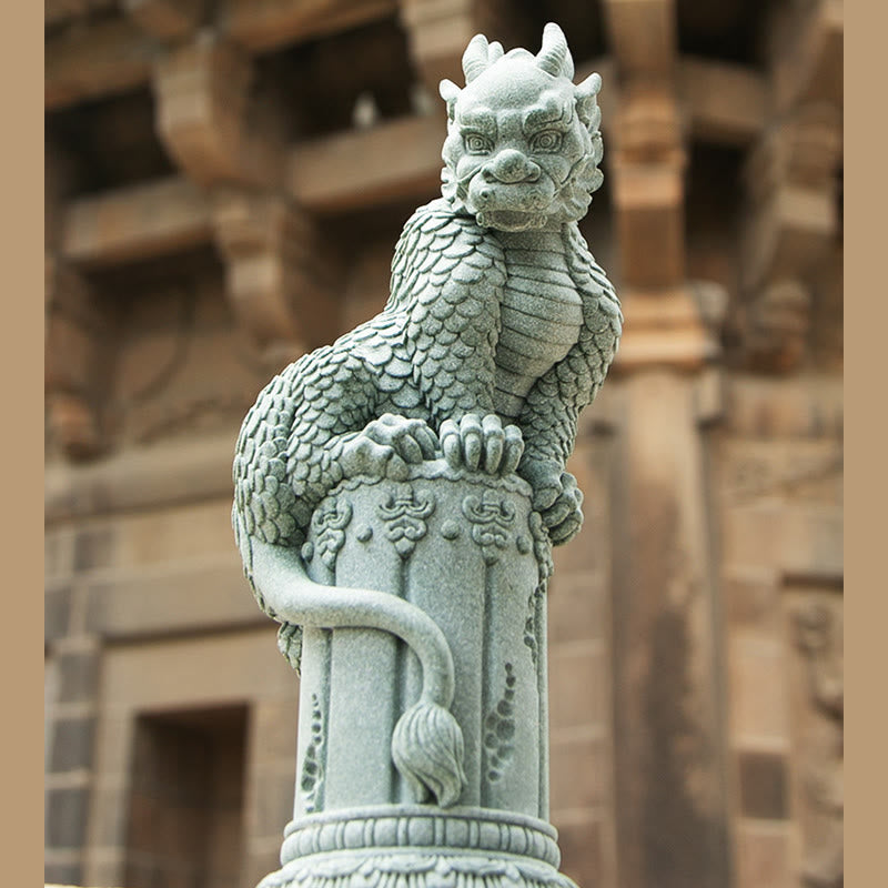 Nimara Ritual Feng Shui Standing Sitting Dragon Success Luck Home Decoration