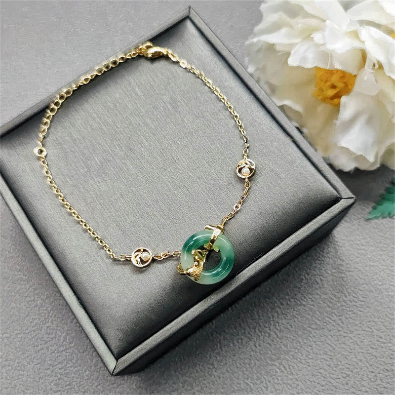 Nimara Ritual Cyan Jade Koi Fish Healing Harmony Bracelet