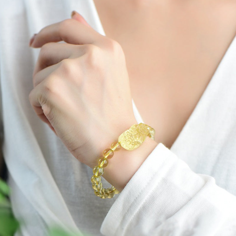 Nimara Ritual FengShui Citrine PiXiu Wealth Bracelet