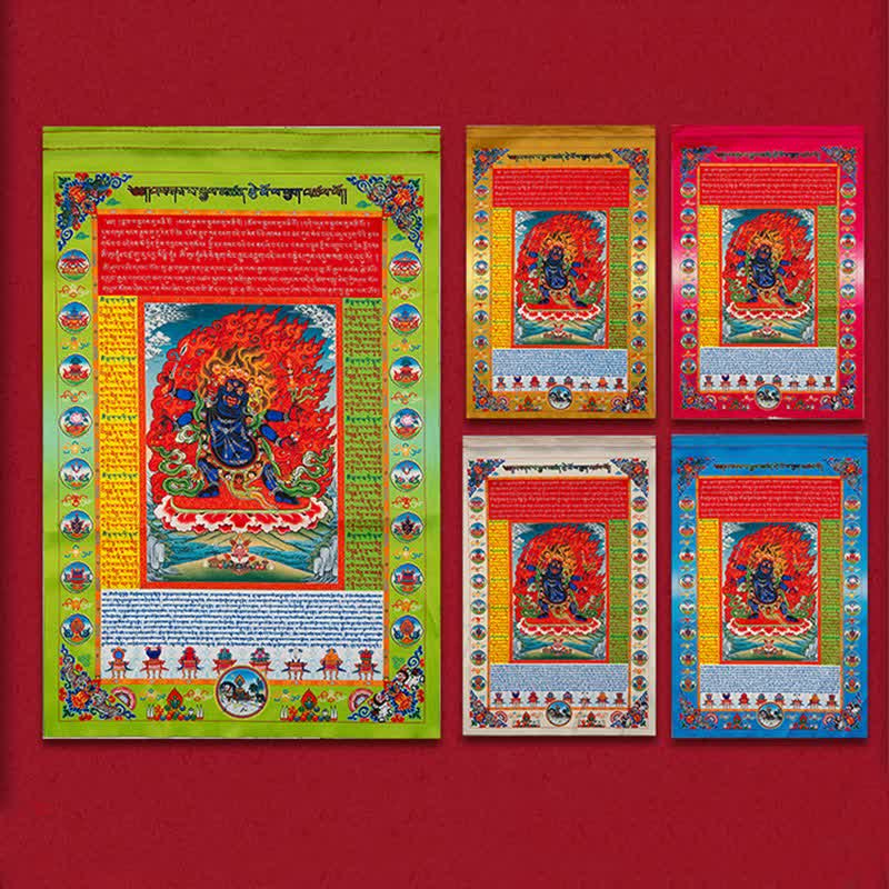 Nimara Ritual Tibetan 10 Colors Windhorse Buddha Healing Auspicious Outdoor Prayer Flag