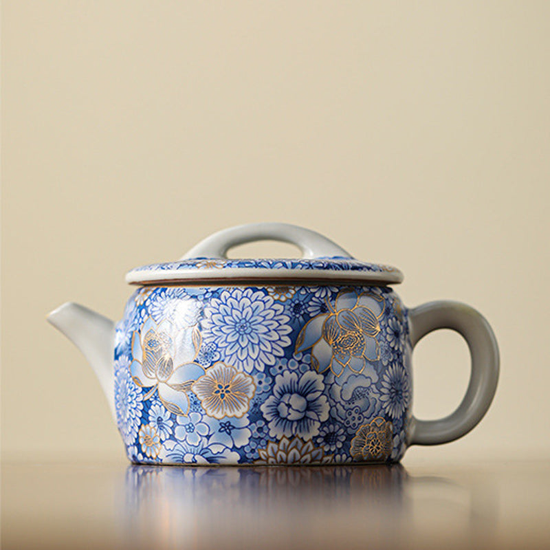 Nimara Ritual Lotus Chrysanthemum Plum Blossom Flower Teacup Kung Fu Tea Cup Teapot