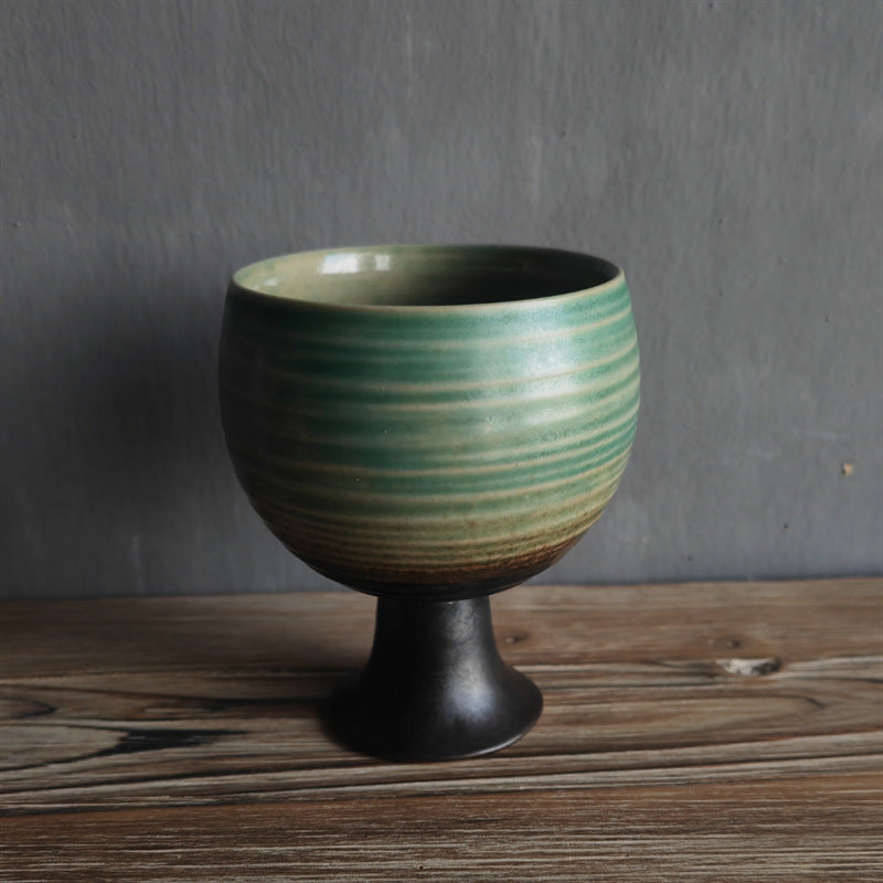 Nimara Ritual Small Capacity Goblet Design Ceramic Wine Coffee Mug Tea Coffee Cup 170ml