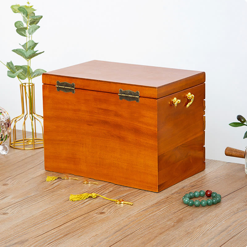 Nimara Ritual Retro Solid Wood Jewelry Box Four-Layer Wooden Jewelry Storage Box