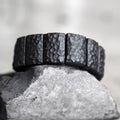 Nimara Ritual Vintage Ebony Wood Texture Peace Couple Bracelet