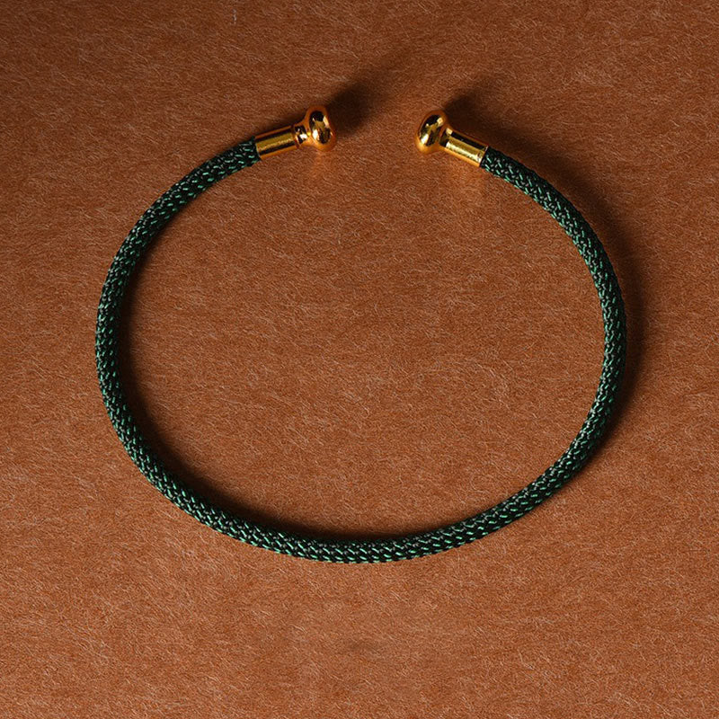 Nimara Ritual Simple Design Handmade Luck Braid String Cuff Bracelet