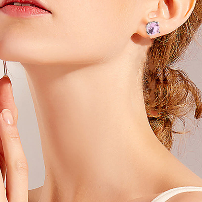 Nimara Ritual Natural Various Gemstone Amethyst Love Earrings