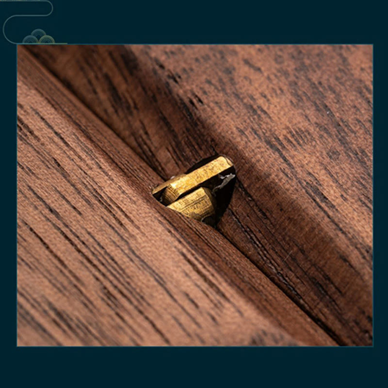 Nimara Ritual Vintage Handmade Black Walnut Wood Jewelry Storage Box Wooden Gift Box