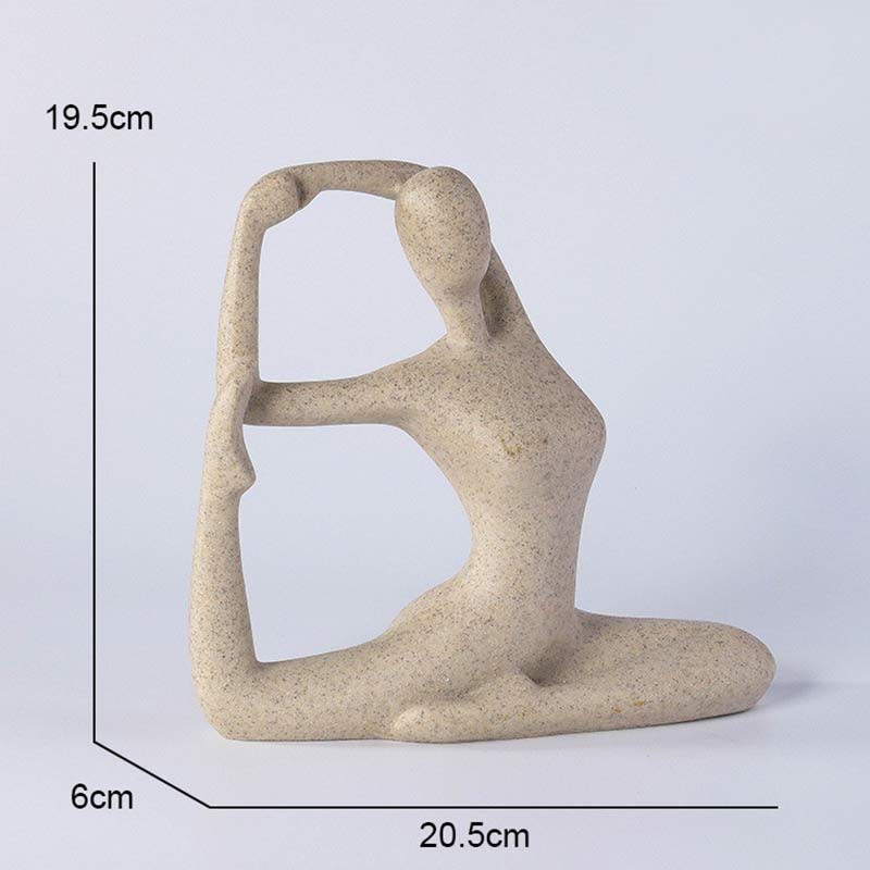 Nimara Ritual Abstract Yoga Meditating Exercise Resin Spiritual Figurine Sculpture Desk Decoration