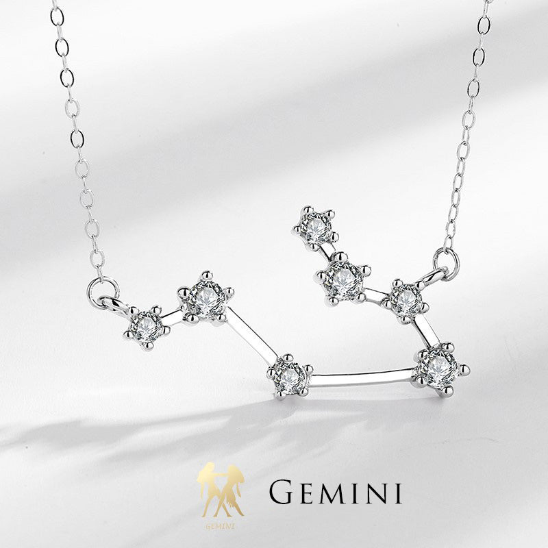 Nimara Ritual 925 Sterling Silver 12 Constellations of the Zodiac Astrology Blessing Necklace Pendant