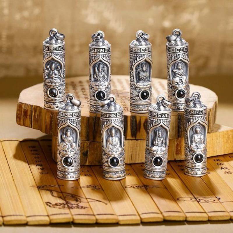 Nimara Ritual Chinese Zodiac Natal Buddha Projection Prosperity Necklace Pendant