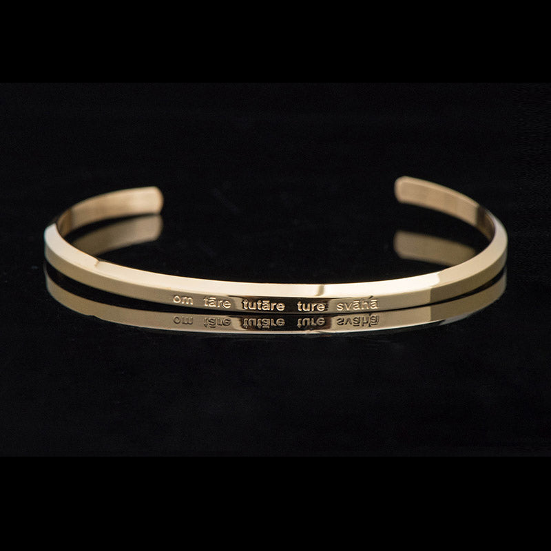 Nimara Ritual Six True Words Engraving Titanium Steel Blessing Protection Bracelet