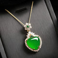 The Abundance Green Jade Balance Necklace Pendant