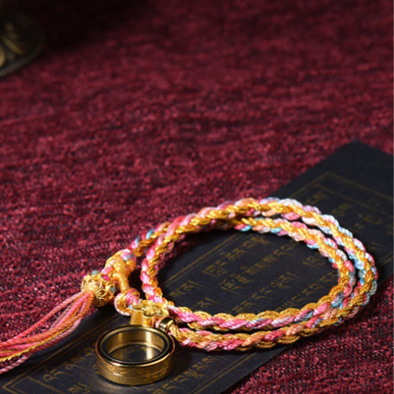 Nimara Ritual Tibetan Handmade Luck Colorful String Single Double Wrap Braided Bracelet