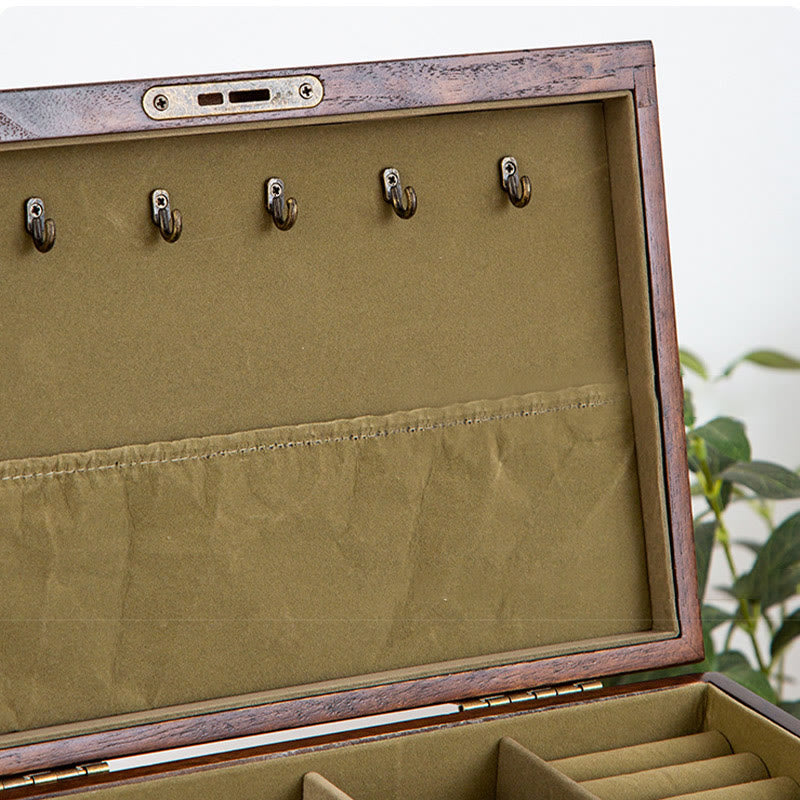 Nimara Ritual Retro Solid Wood Jewelry Box Four-Layer Wooden Jewelry Storage Box