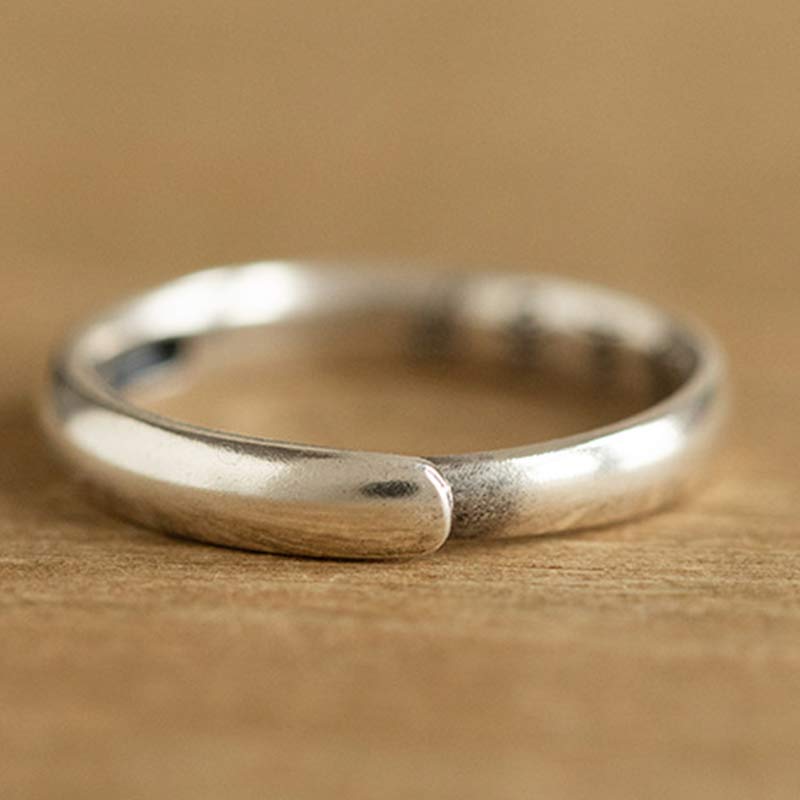Nimara Ritual 925 Sterling Silver Chinese Zodiac Natal Buddha Blessing Couple Ring