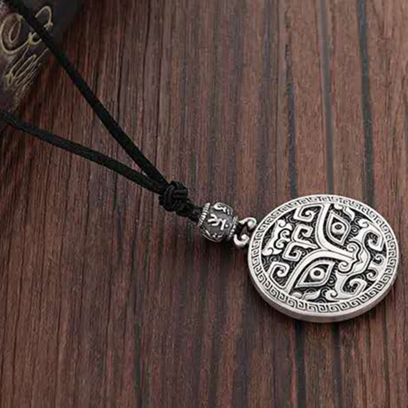Nimara Ritual Lucky FengShui Mythological Creature Taotie Wealth Necklace Pendant