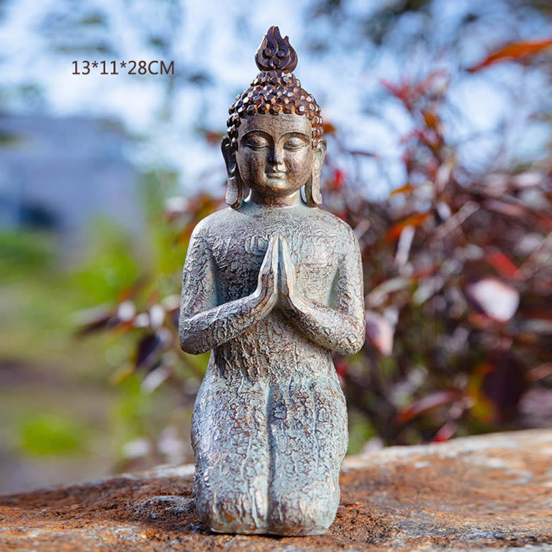 Nimara Ritual Meditating Zen Buddha Serenity Resin Statue Figurine Home Decoration