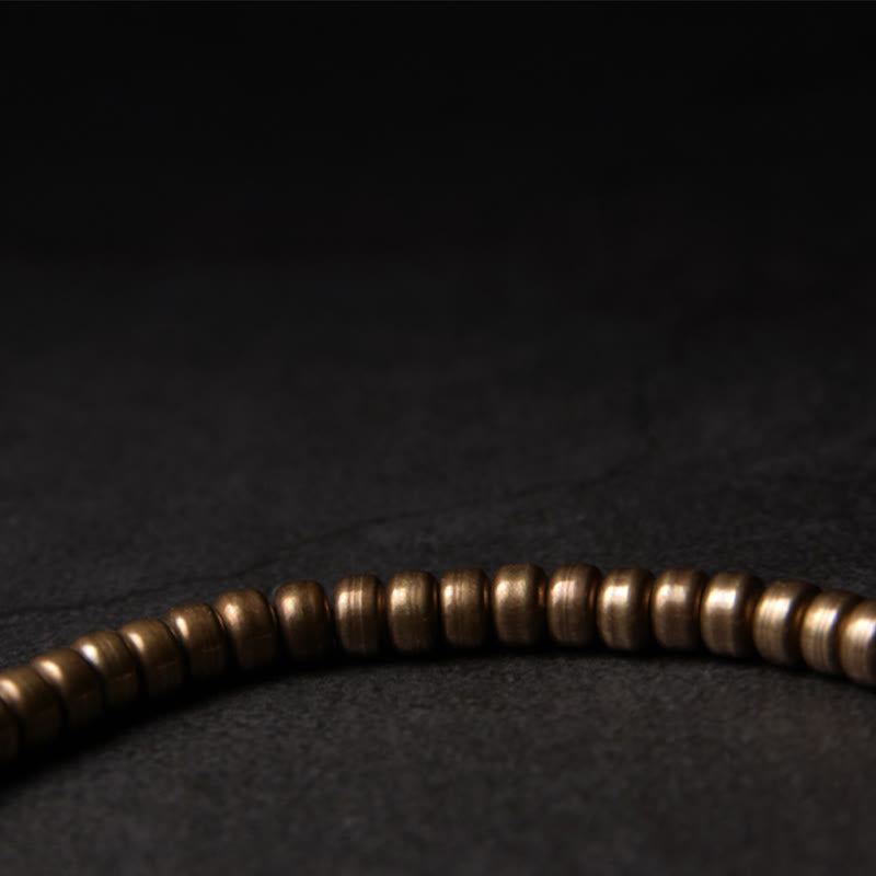 Nimara Ritual Simple Design Copper Brass Bead Luck Wealth Bracelet