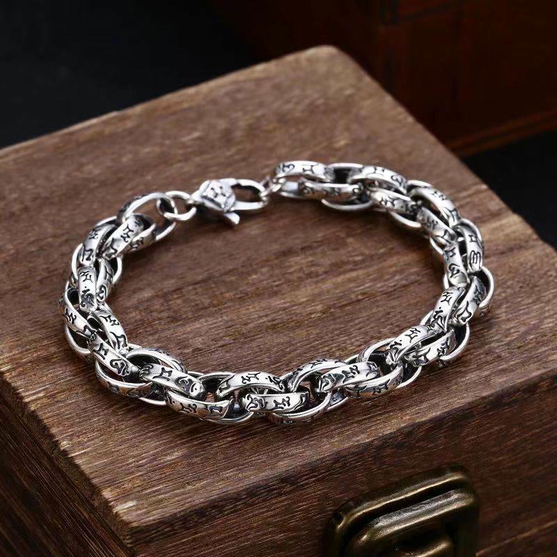 Nimara Ritual Tibetan Om Mani Padme Hum Carved Amulet Creativity Bracelet