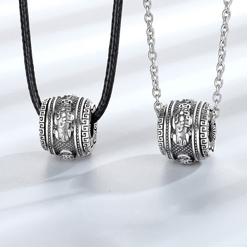 Nimara Ritual PiXiu Luck Wealth Rotatable Necklace Pendant